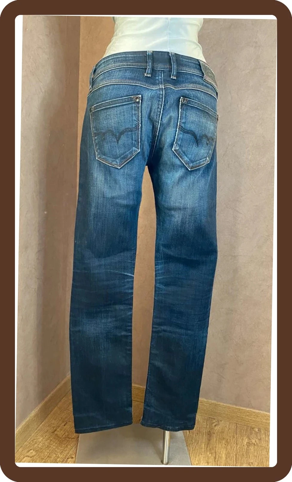 Jeans brutos retos Kaporal 5 T38 Modelo BONY Regular, denim autêntico e elástico – photo 5